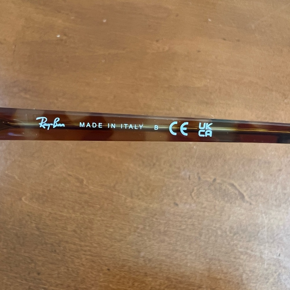 Ray-Ban Clear Frame Sunglasses with Brown Lenses - Picture 7 of 8